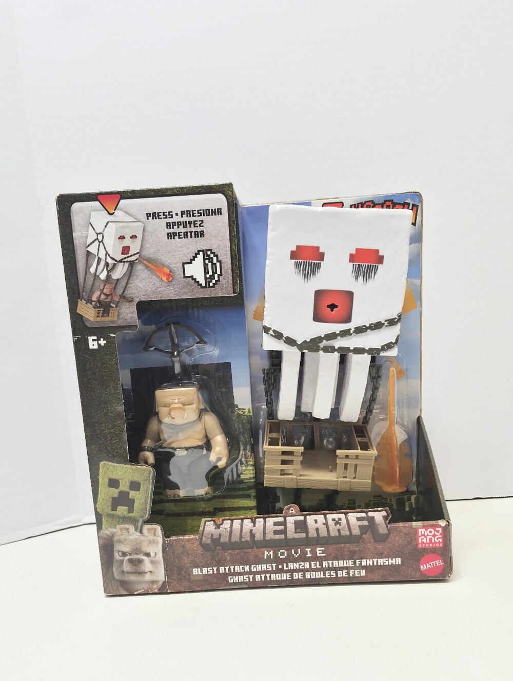 NEW Minecraft Movie Blast Attack Ghast & Figure Playset